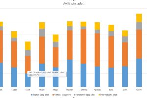 Excel çubuk grafik