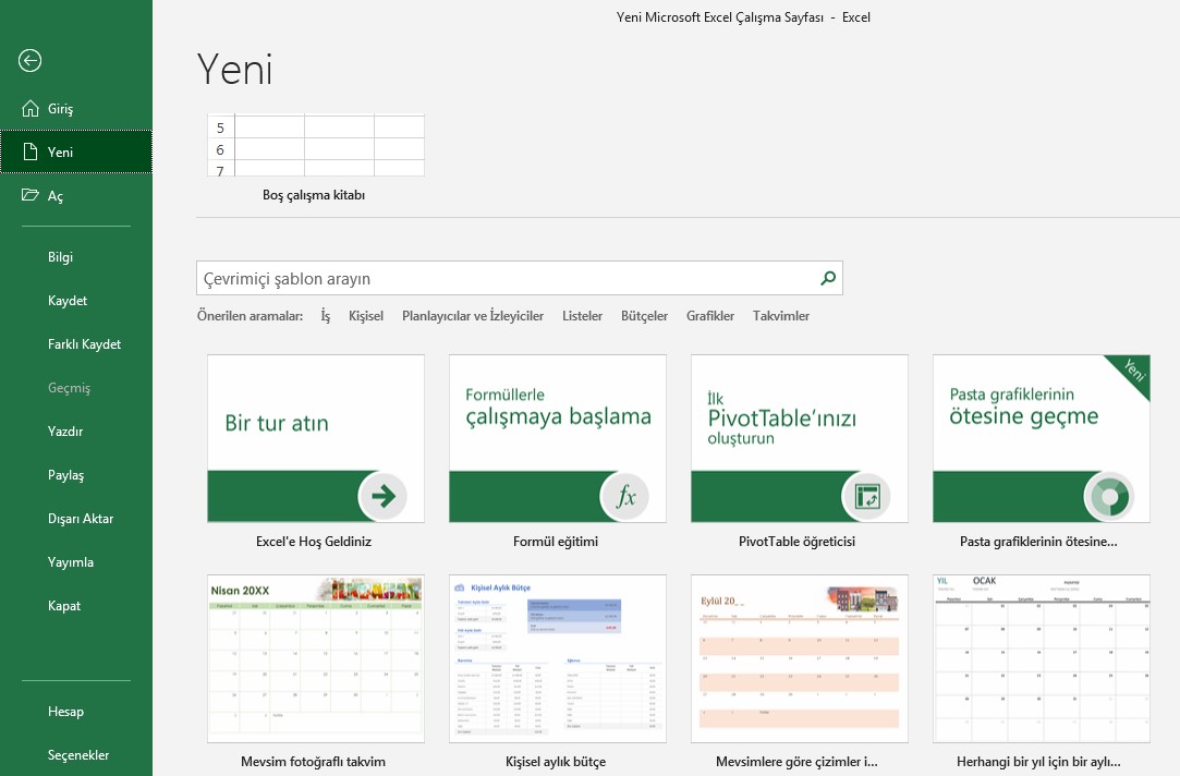 excel eğitim excel öğrenme kılavuzu