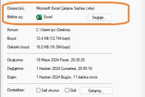 4-excel dosya uzantısı